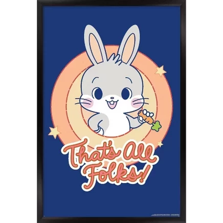 Постер в рамке Trends International Bugs Bunny, черный