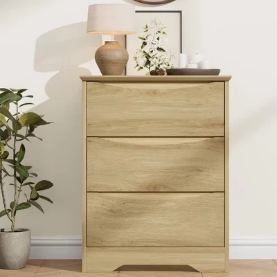 Комод GustoWave с 3 ящиками, 60×36×75 см, натуральный