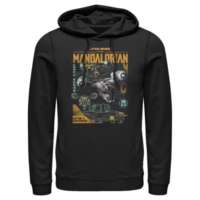 Мужское худи Star Wars Мандалорец, черное