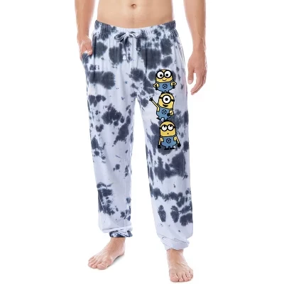 Мужские пижамные брюки Minions Chibi Tie-Dye Jogger Sleep разноцветные