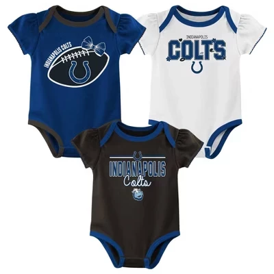 Боди для девочек Indianapolis Colts Girls' Белое 3pk
