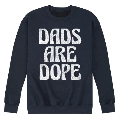 Мужская флисовая толстовка Dads Are Dope с графическим рисунком, синего цвета