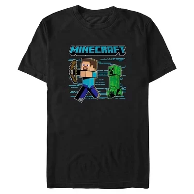 Мужская футболка Minecraft Creeper Behind You, черная