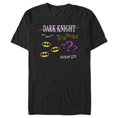 Мужская футболка DC Comics Batman Riddler, черная