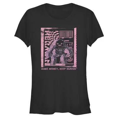 Женская футболка Juniors Womens The Electric State Keep Running' Herman черного цвета
