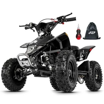 Sahara 40 Kids Gas Mini ATV, 40CC 4-Stroke 4 Wheeler For Kids with Front & Rear Disc Brake, W/ Speed Control, Support Up to 143 LBS black