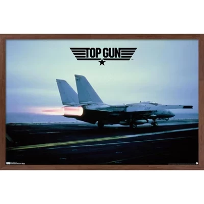Постер Trends International Top Gun, самолёт, махагони