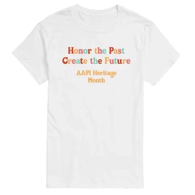 Мужская футболка с коротким рукавом Honor Past Create Future с графическим рисунком, белая