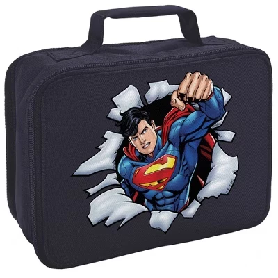 - Ланч-бокс с мягкой изоляцией Man Of Steel синего цвета