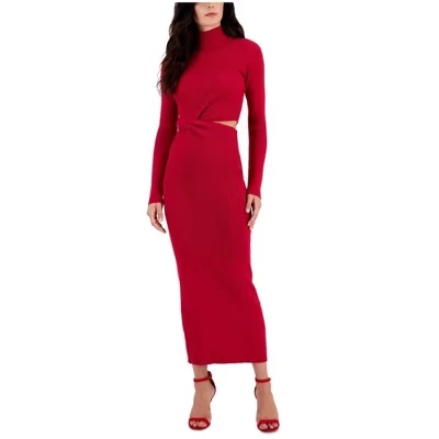 Женское платье-свитер Rachel Roy Tie Front, красное