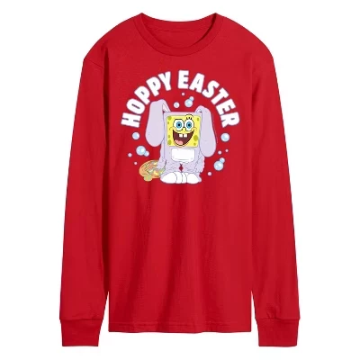 Мужская футболка SpongeBob SquarePants «Hoppy Easter», красная