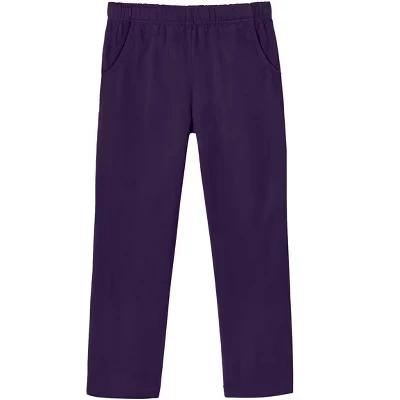Для девочек брюки City Threads хлопковые с UPF 50+, фиолетовые