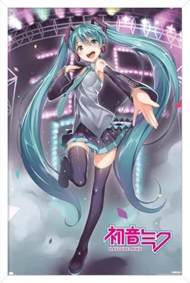 Постер Trends International Hatsune Miku Сценические огни, белый