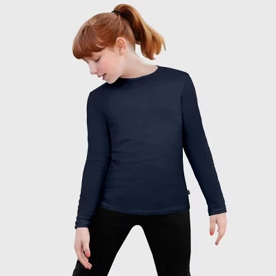 Детская футболка City Threads с длинным рукавом, синяя