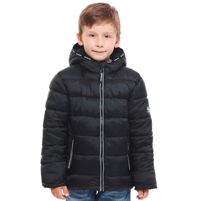 Плотное зимнее пуховое пальто для мальчиков Bubble Jacket очень черного цвета