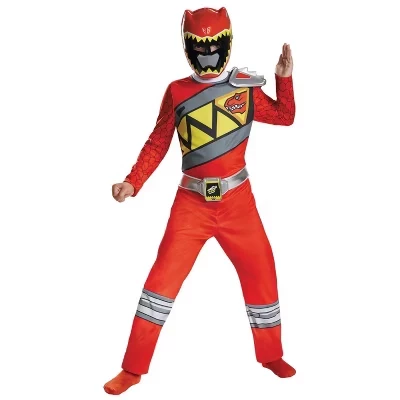 Классический костюм рейнджера для мальчиков Power Rangers Dino Charge Red красный