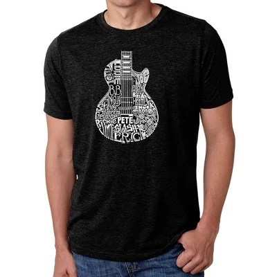 Мужская футболка премиум-класса Blend Word Art - Rock Guitar Head black