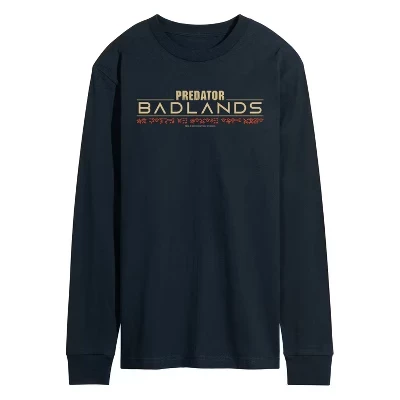 Мужская футболка с длинным рукавом с логотипом Badlands, темно-коричневая