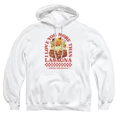 Мужская толстовка с капюшоном Love You More Than Lasagna Valentine из фильма 