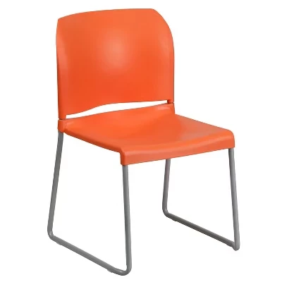 Стул Flash Furniture HERCULES на полозьях, оранжевый