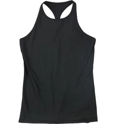Женская майка Racerback из второй кожи черного цвета