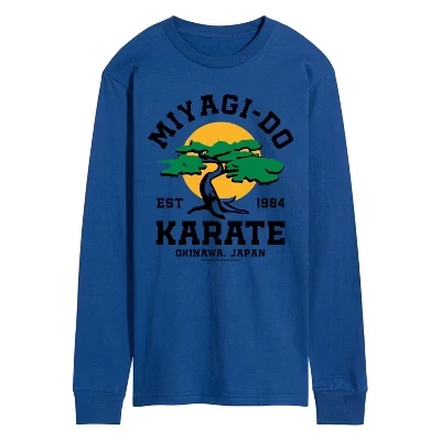 Мужская футболка с длинным рукавом Mr. Miyagi Do Karate с графическим рисунком