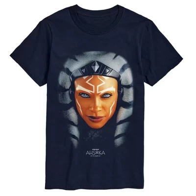 Men's -  - Ahsoka Portrait Short Sleeve Graphic T-Shirt blue