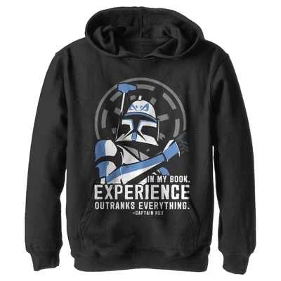Худи для мальчиков Star Wars Captain Rex, черное
