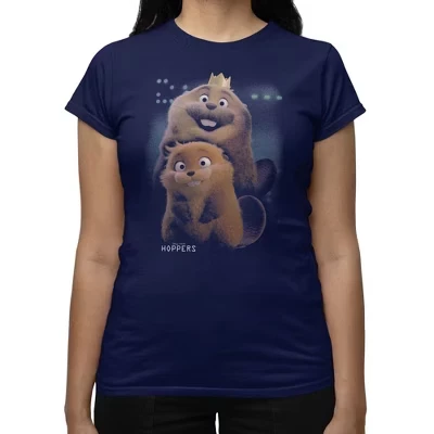 Женская футболка Disney Hoppers Mabel и King George, синяя