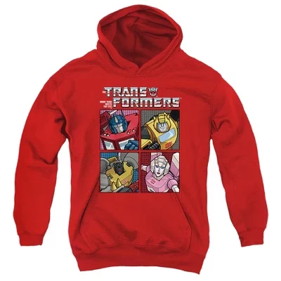 Толстовка для мальчиков Transformers Autobot с капюшоном, красная