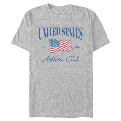 Мужская футболка Lost Gods United States Athletic Club Est 2026 атлетик хизер