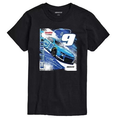 Мужская - - Chase Elliott Prime-Мужская футболка с коротким рукавом и графическим рисунком Футболка с коротким рукавом и графическим рисунком черная