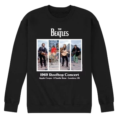 Мужская - - Концерт на крыше 1969-Мужская флисовая толстовка Crew Fleece Sweatshirt с графическим принтом черный