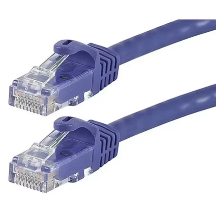 Патч-кабель Cat6 Ethernet - 2 фута - Фиолетовый | Сетевой Интернет-кабель - RJ45, многожильный, 550 МГц, UTP, Чистый медный провод, 24AWG - Flexboot