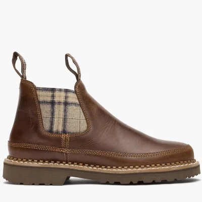 Женские челси Georgia Boot Romeo в клетку, коричневые