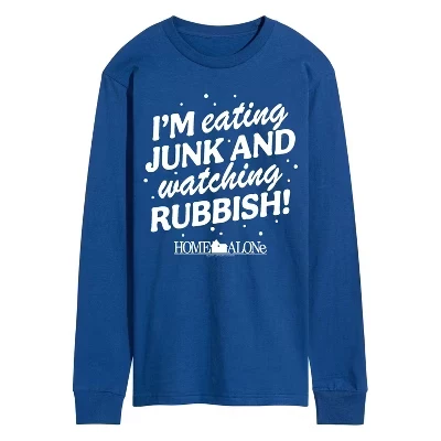 Мужской лонгслив Home Alone Junk And Rubbish, синий
