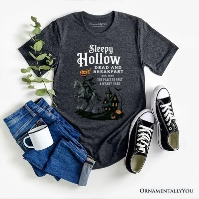 Женская футболка ornamentallyyou sleepy hollow, серая