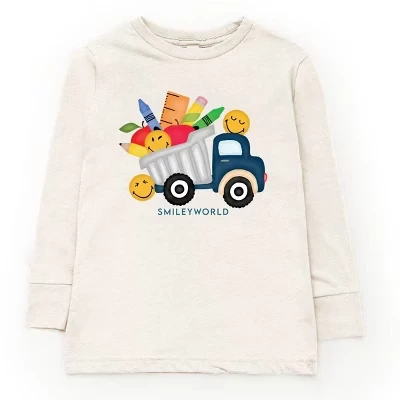 Молодежная футболка с длинным рукавом SmileyWorld School Dump Truck натуральная