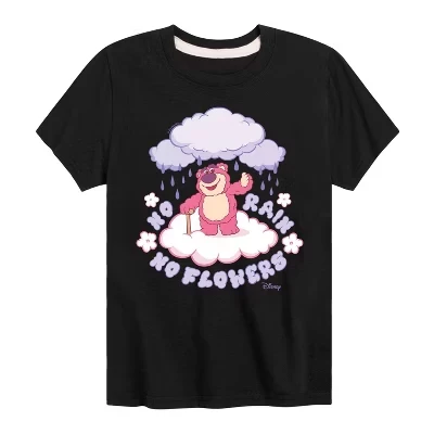 Футболка с коротким рукавом и рисунком Lotso No Rain No Flowers, черная