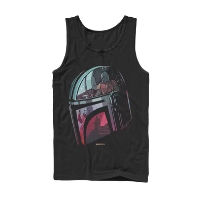 Мужская майка Star Wars «Отражение шлема», черная