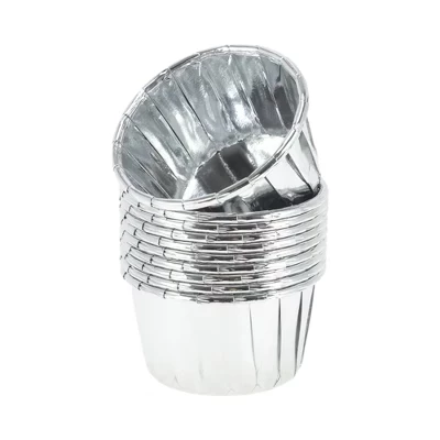 Формочки Unique Bargains одноразовые 50 шт 40×30 мм, серебро