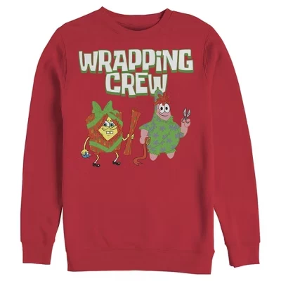 Мужской свитшот SpongeBob Christmas Wrapping, красный
