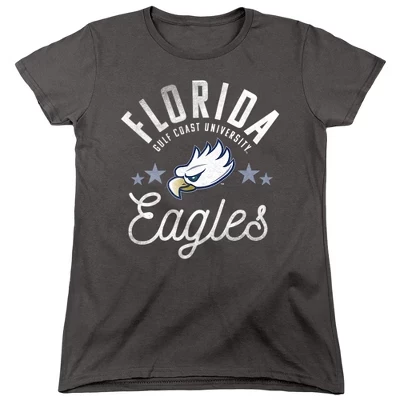 Женская футболка Florida Gulf Coast University Eagles цвета древесного угля
