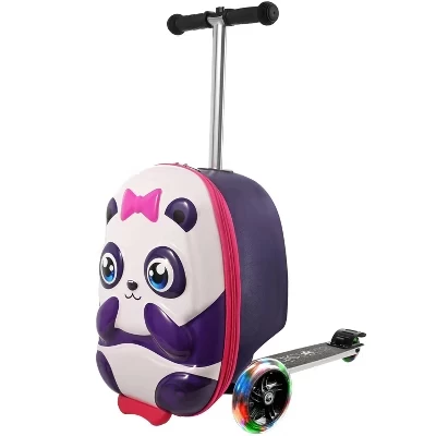 Детский жесткий чемодан KIDDIETOTES Scooter, панда