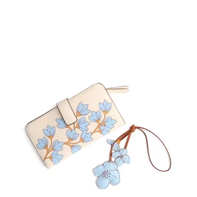 Женский комплект кошелек и брелок Vera Bradley, pawpaw flower