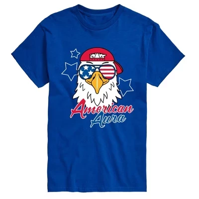 Мужская футболка с коротким рукавом American Aura Eagle с графическим рисунком