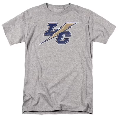 Мужская футболка Athletic heather с логотипом Lehman College Official Distressed Primary