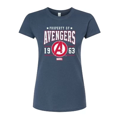 Women's -  - Avengers Property Of Fitted Graphic T-Shirt indigo