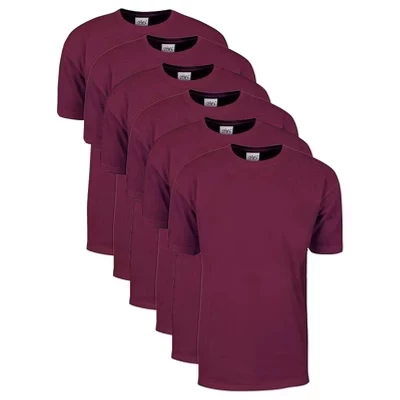 Мужские футболки Shaka Wear Max, 6 шт., бордовые