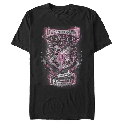 Мужская футболка Harry Potter Hogwarts Triwizard, черная